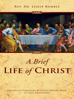 cover image of A Brief Life of Christ